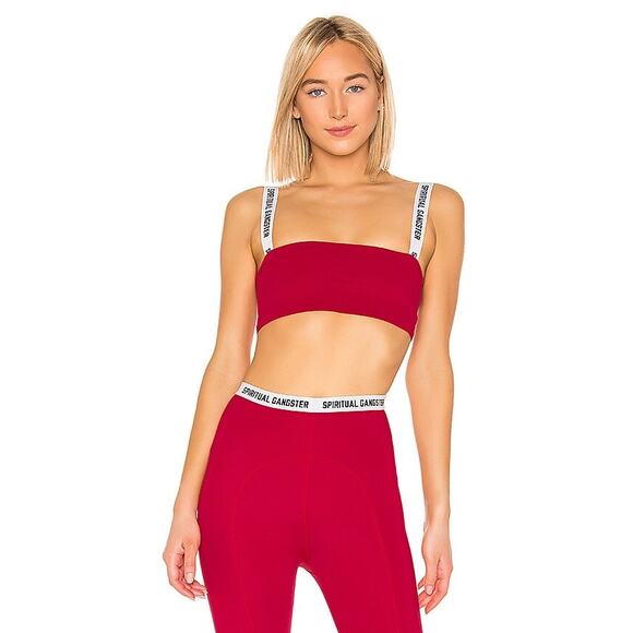 Spiritual Gangster Other - 3 FOR $35! 📦 SPIRITUAL GANGSTER Skylar Frame Bra in Crimson Sz. S